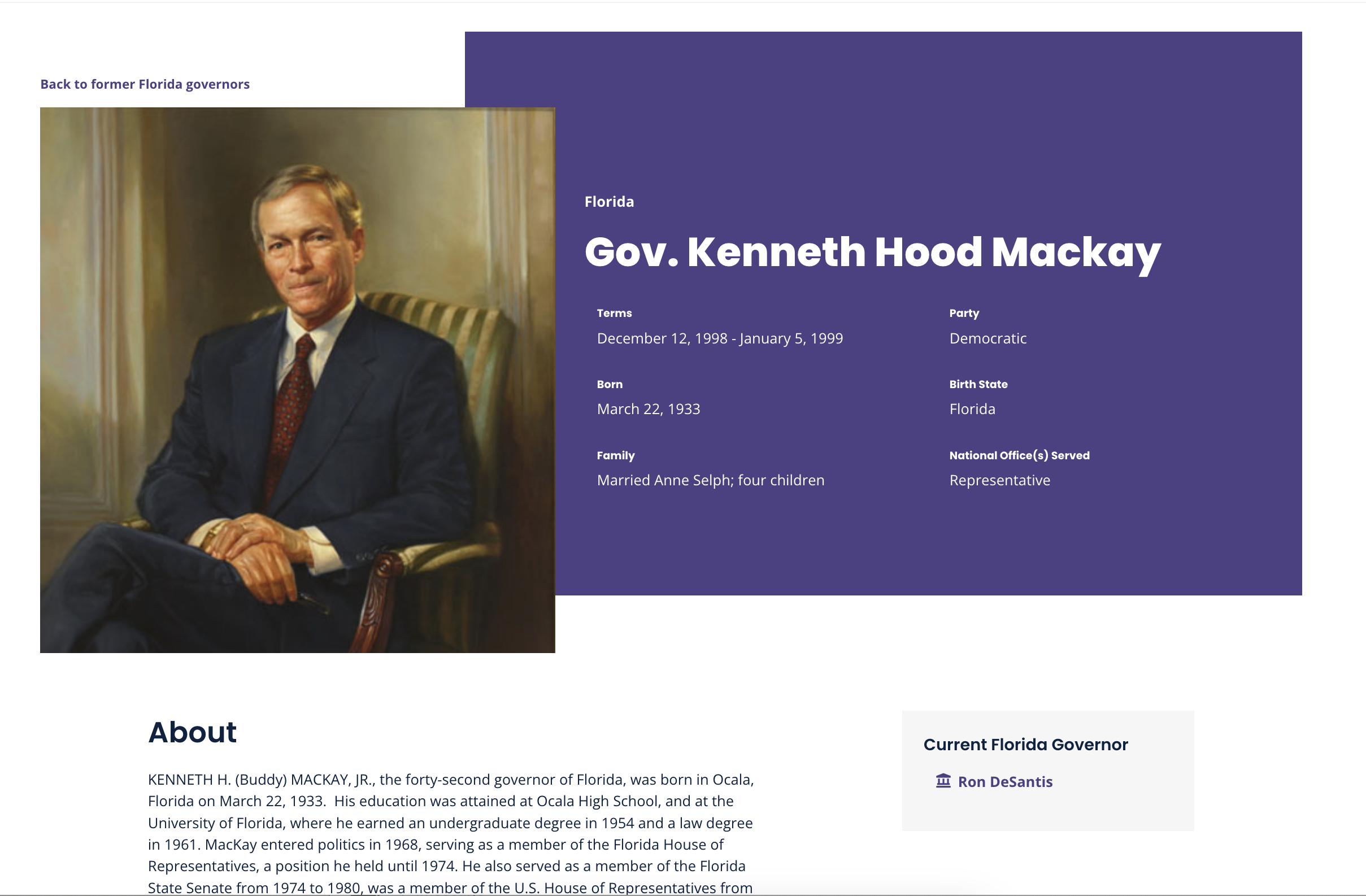 Kenneth Hood Mackay's NGA page where he has no school listed in the table.